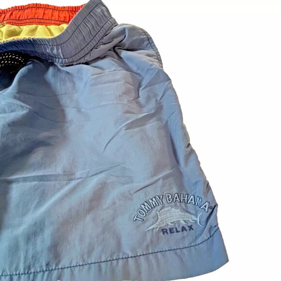 Tommy Bahama Relax style 5" Cargo Swim Short Men's size XL Blue - Picture 2 of 11